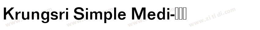 Krungsri Simple Medi字体转换